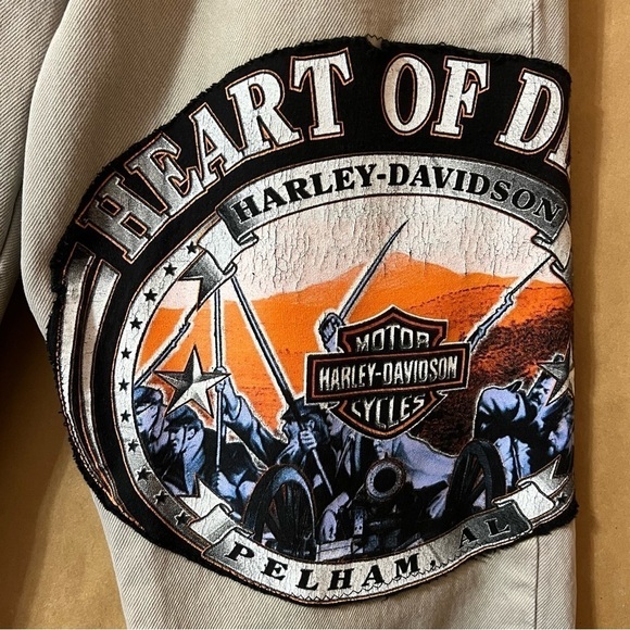 Levi's | Custom Harley Davidson Patch Vintage 550 Jeans Straight Leg Y2K Size 30 - Picture 5 of 16